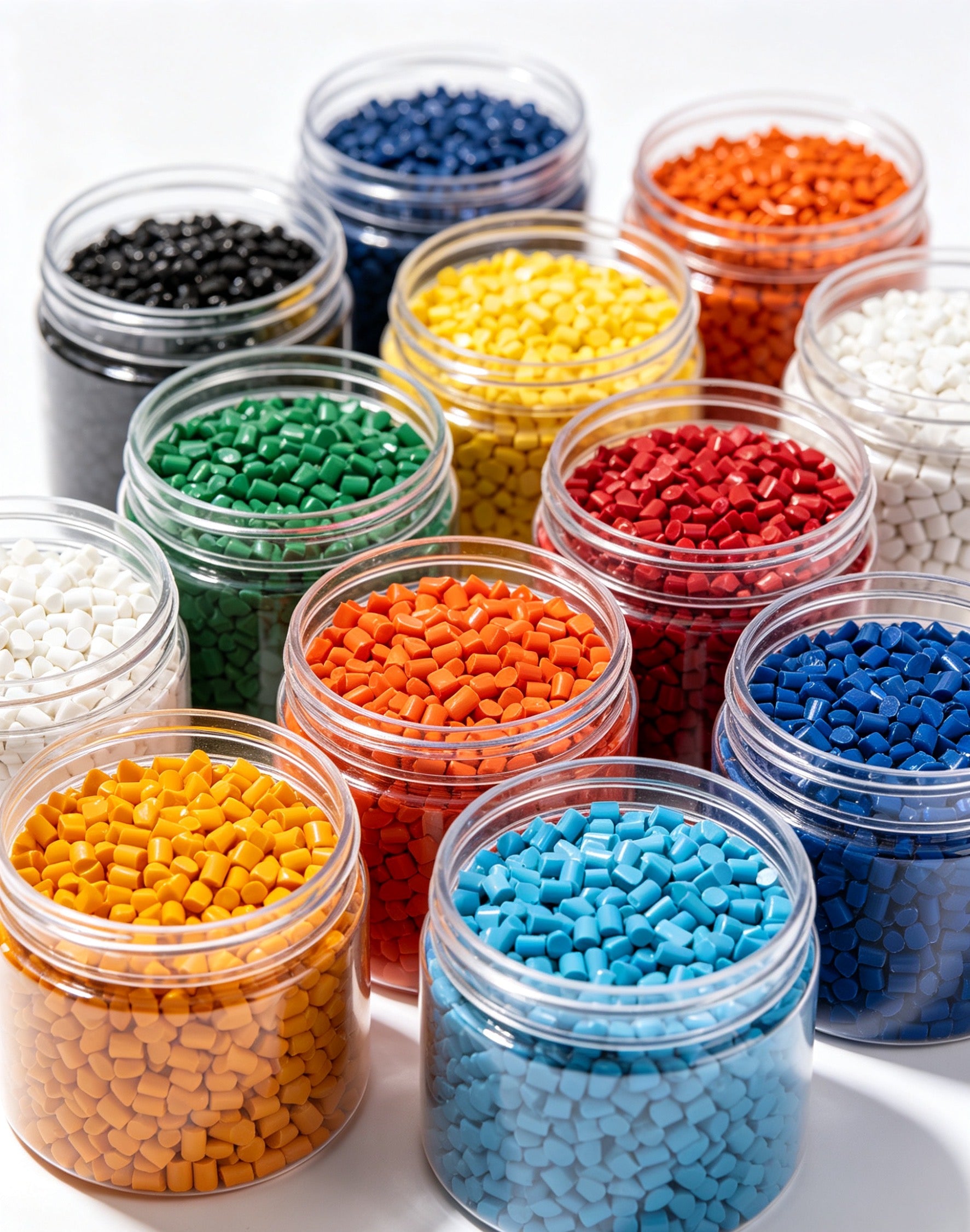 Color Masterbatch High-Quality PP PE ABS Black and Orange Plastic Granules