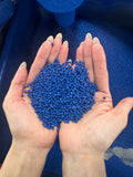 Blue Masterbatch for PE PP HDPE LDPE Blown Cast Film EPE Foam Food Medical Grade Plastic Granules Pellets
