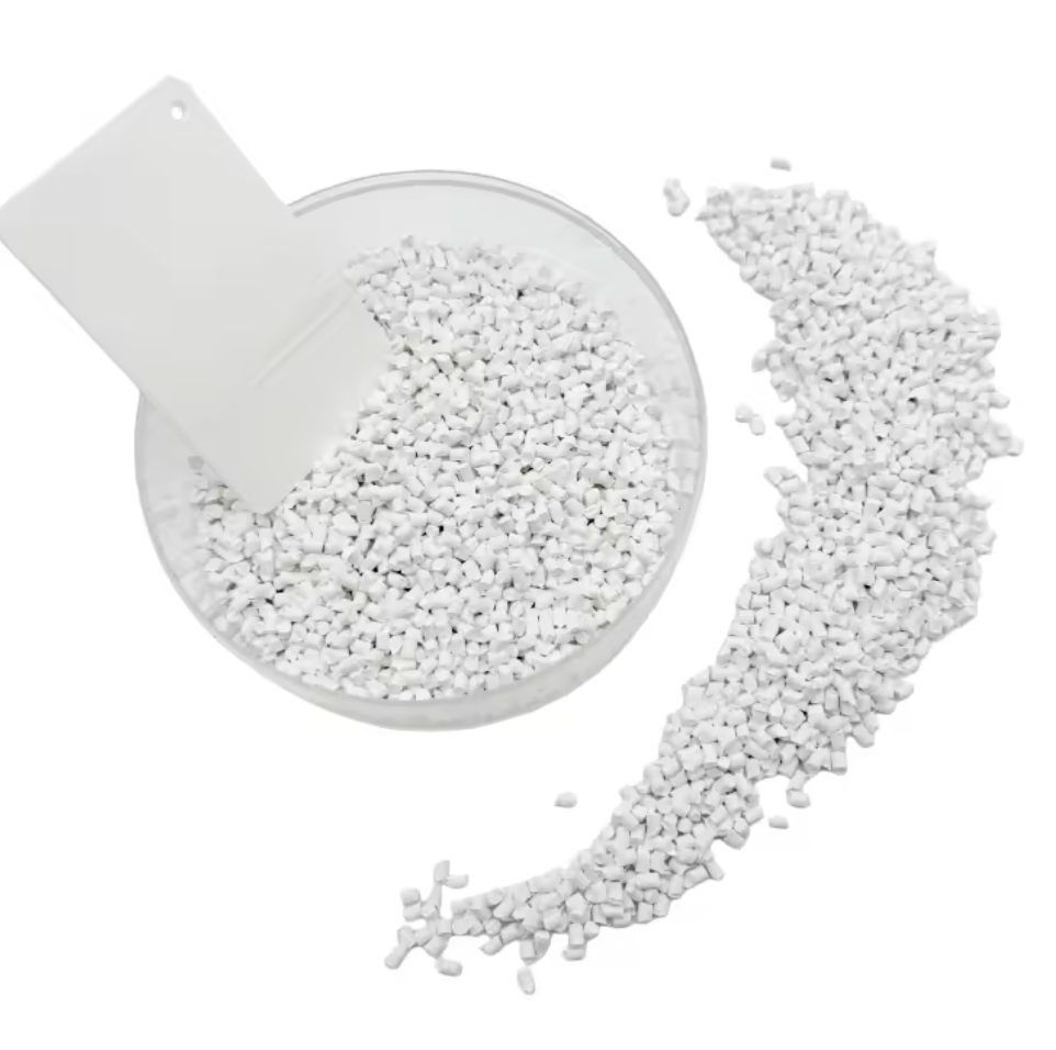 Premium White Masterbatch For UAE Food Grade Packaging HDPE LDPE Carrier RoHS Compliant High Dispersion