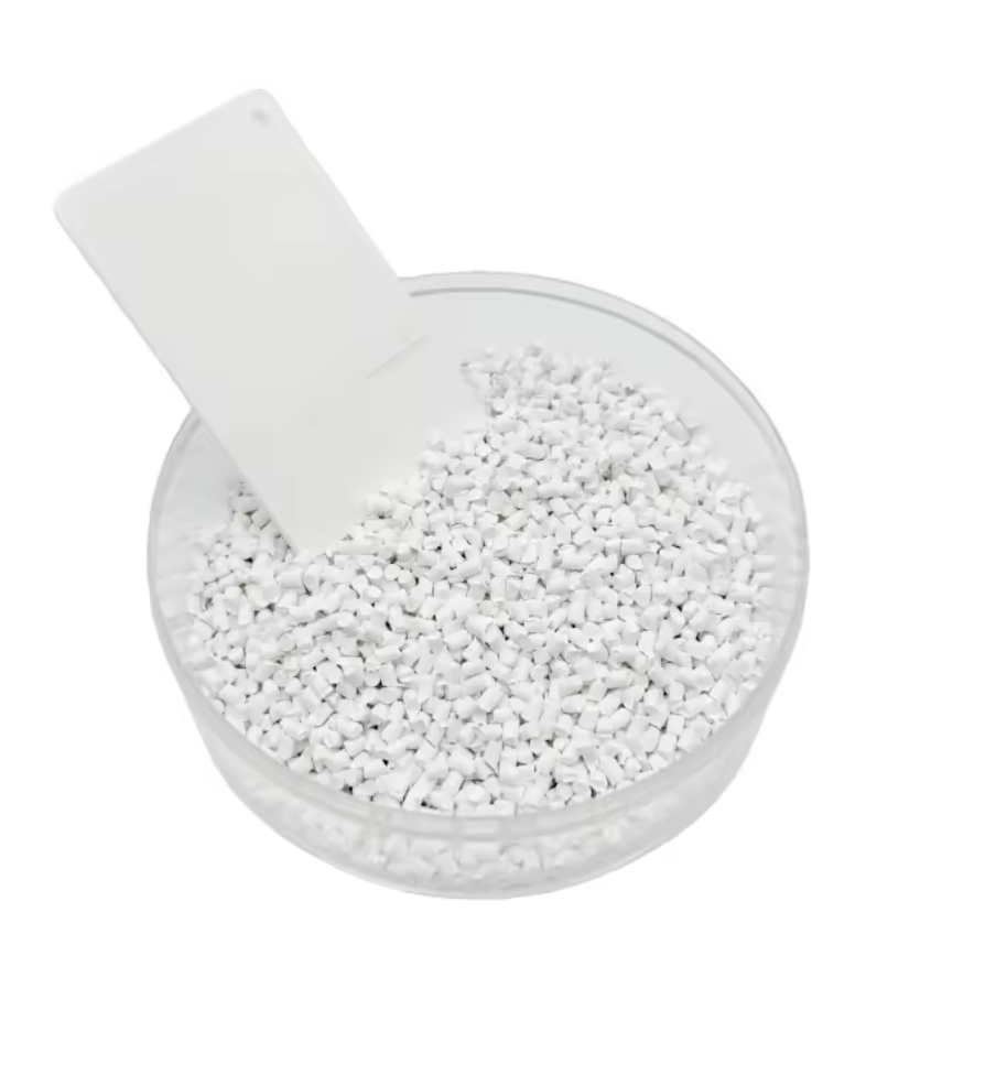 Premium White Masterbatch For UAE Food Grade Packaging HDPE LDPE Carrier RoHS Compliant High Dispersion