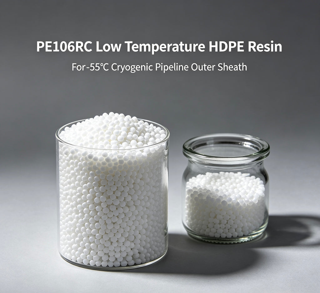 PE106RC Low Temperature HDPE Resin -55℃ for Cryogenic Pipeline Outer Sheath