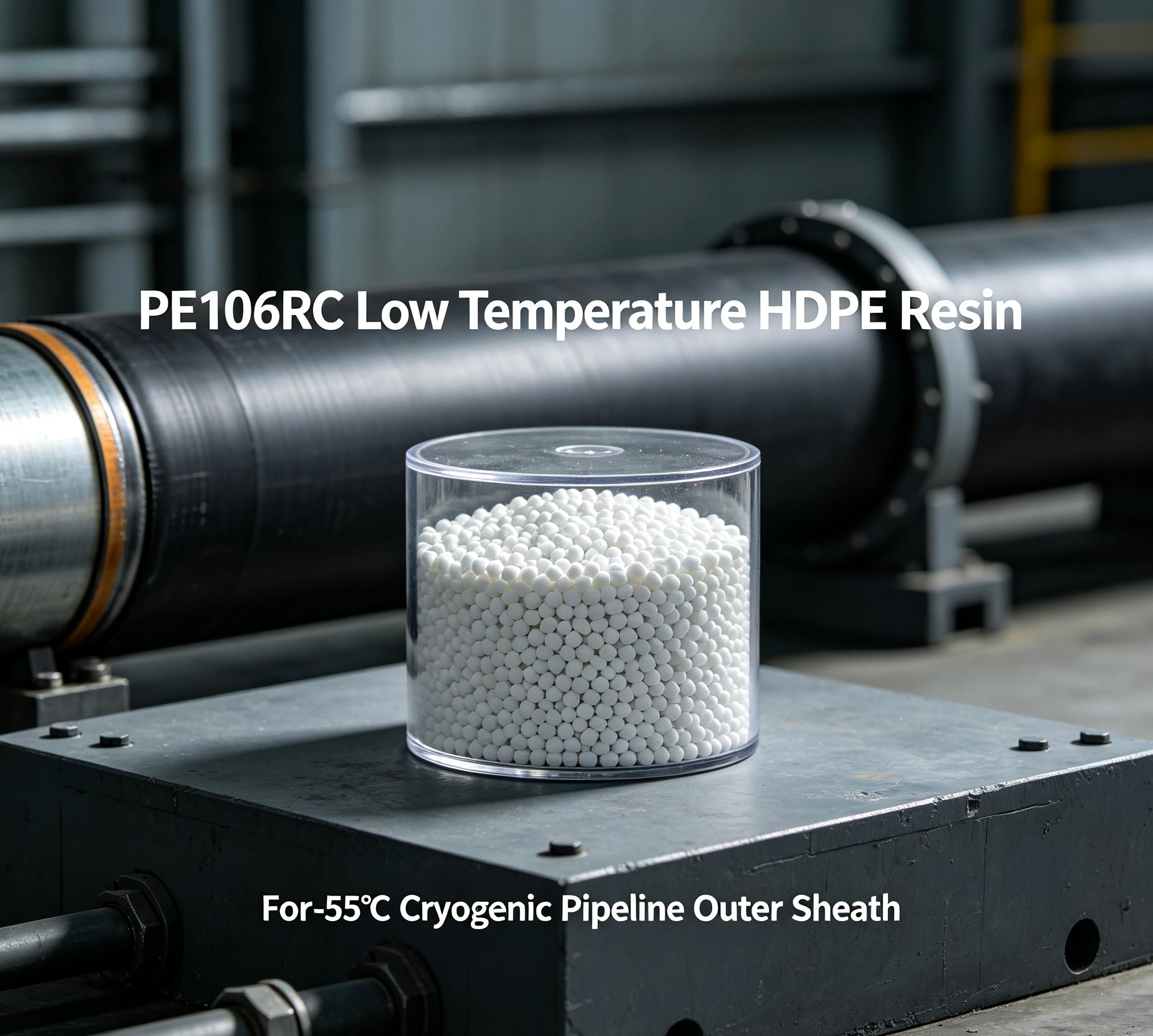 PE106RC Low Temperature HDPE Resin -55℃ for Cryogenic Pipeline Outer Sheath
