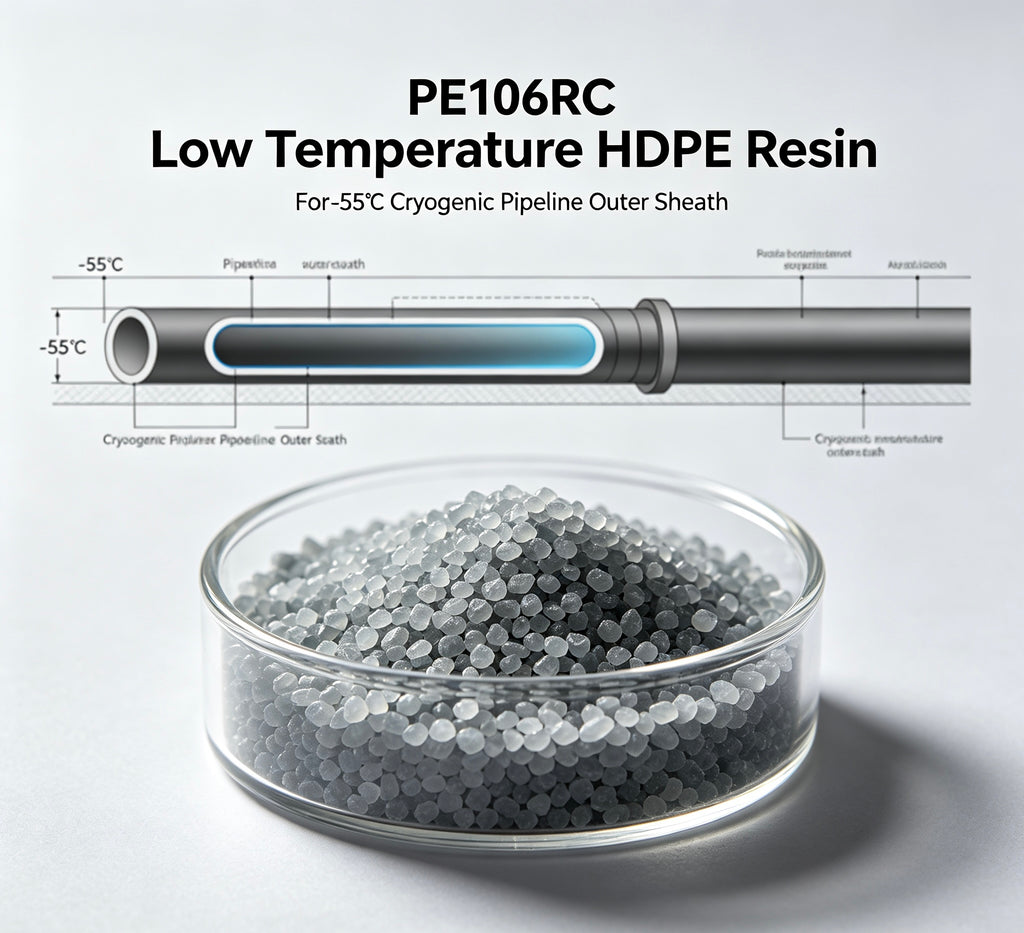 PE106RC Low Temperature HDPE Resin -55℃ for Cryogenic Pipeline Outer Sheath