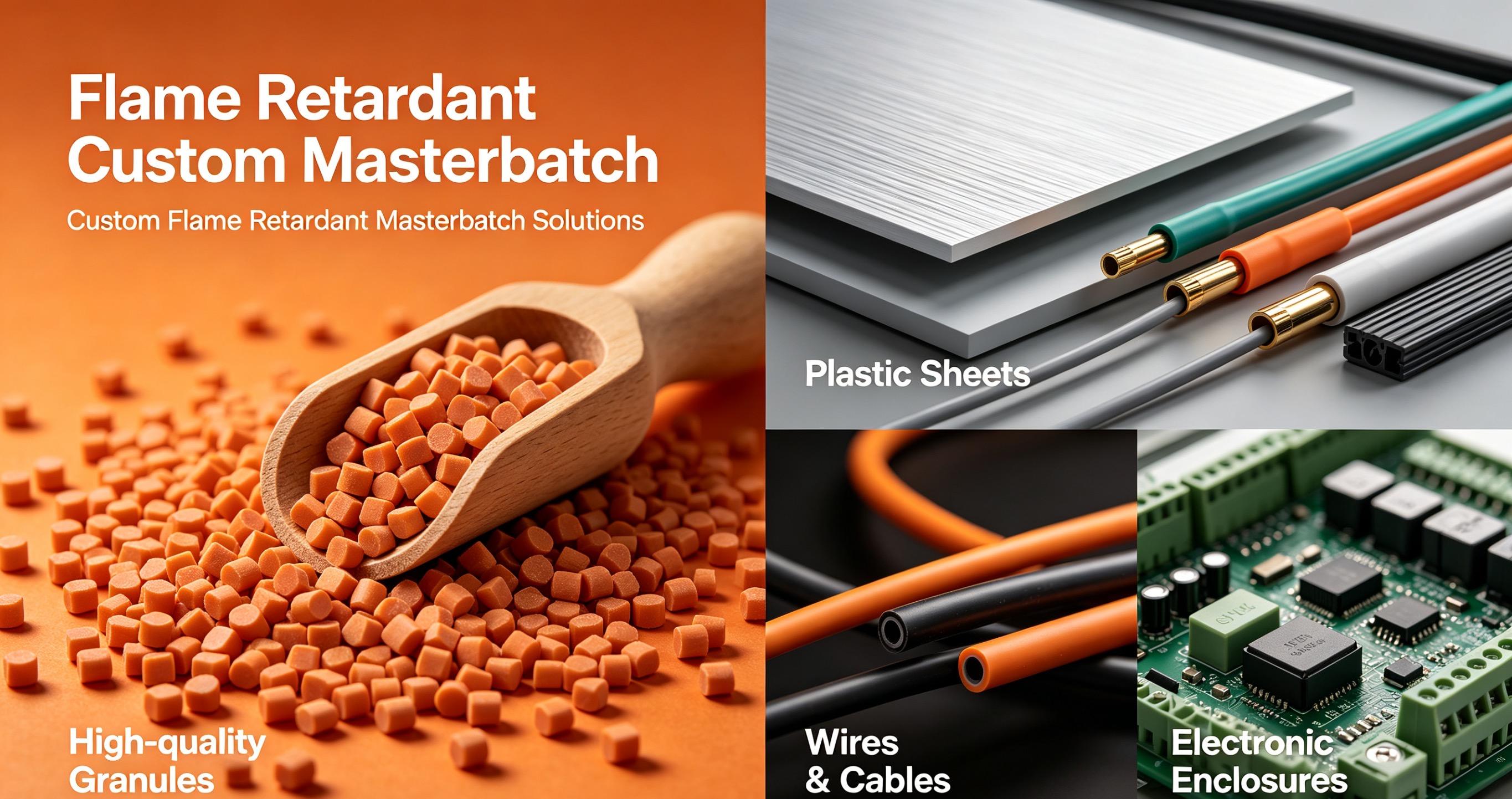 Custom Flame Retardant Film Grade Masterbatch UL94 V0/V2 for Electrical Enclosures Fibers & Power Tool Accessories