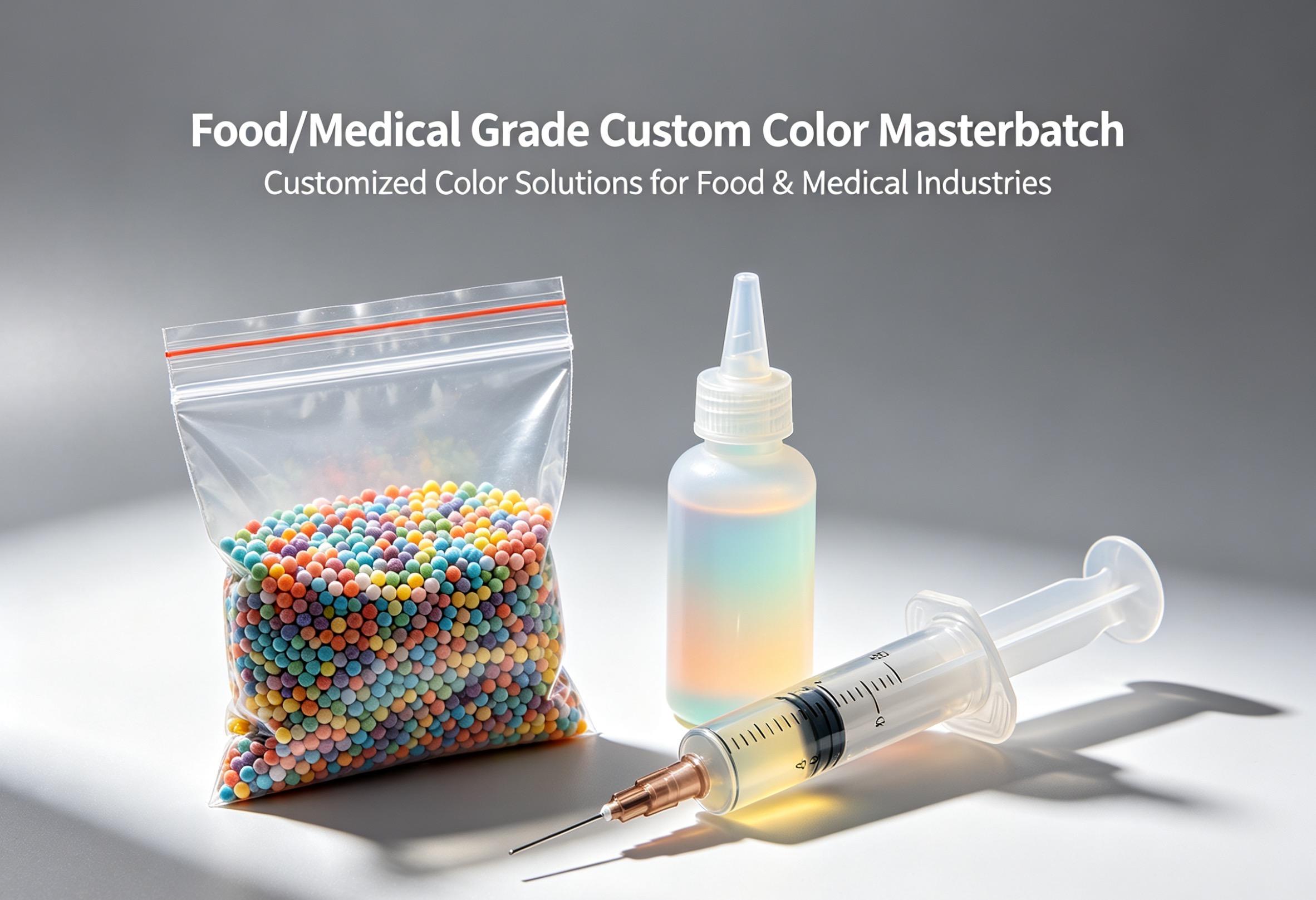 Custom Food Contact Grade Color Masterbatch FDA Approved Customized Colorant for Food Packaging