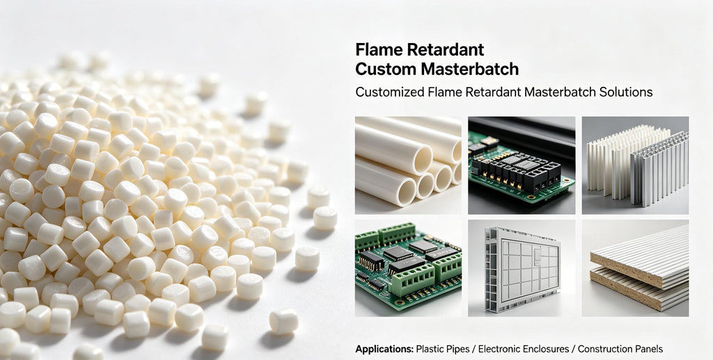 Custom Flame Retardant Film Grade Masterbatch UL94 V0/V2 for Electrical Enclosures Fibers & Power Tool Accessories