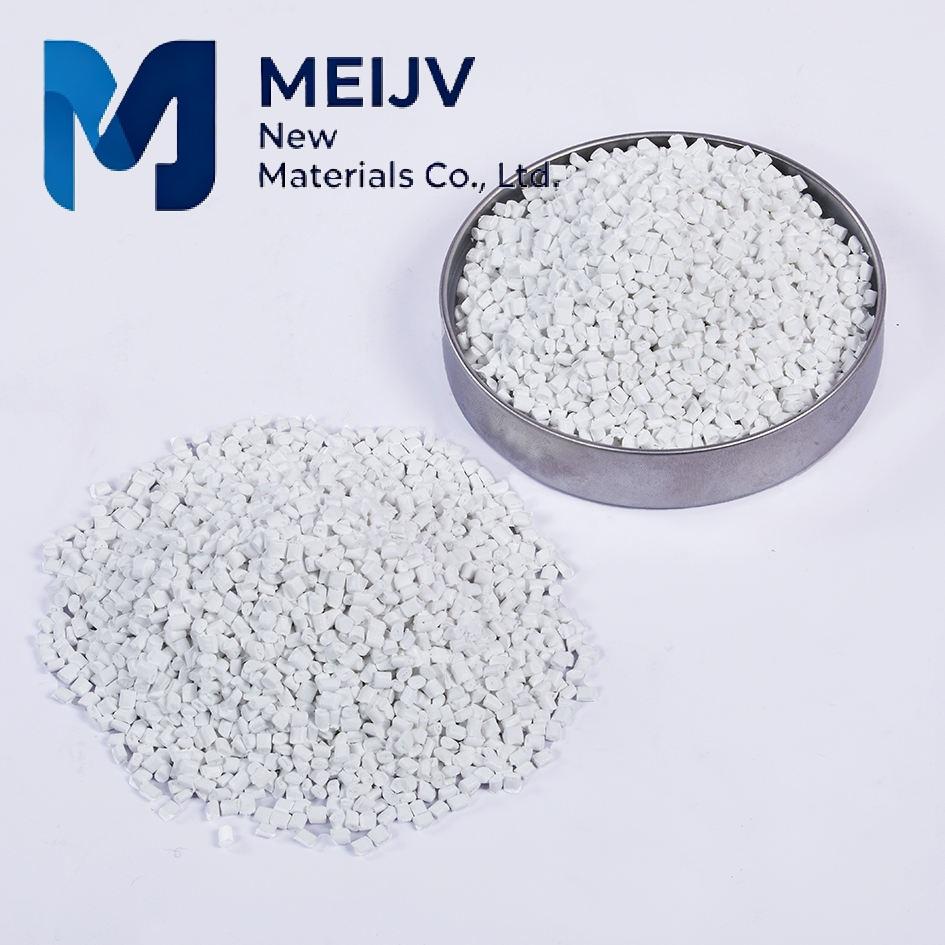 Meijv Plastic Pigment White Masterbatch for PE Film & Injection Molding Pipe Grade PLA/PP Compatible Particles Shape Free Sample