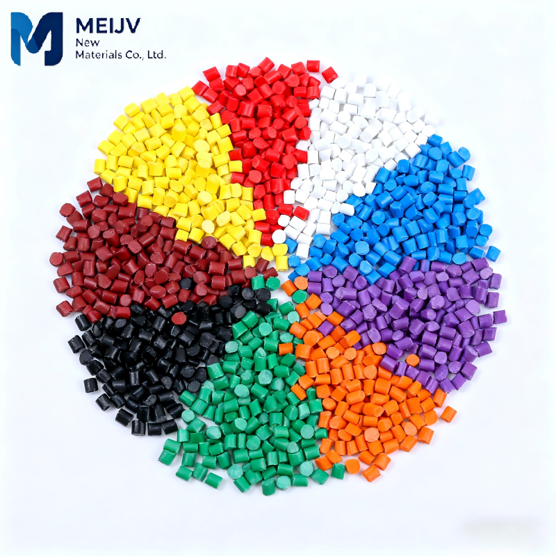 Flame Retardant Antistatic Masterbatch for ABS PP PVC Custom Color Modified Plastic Granules 170-240 Temperature Resistance