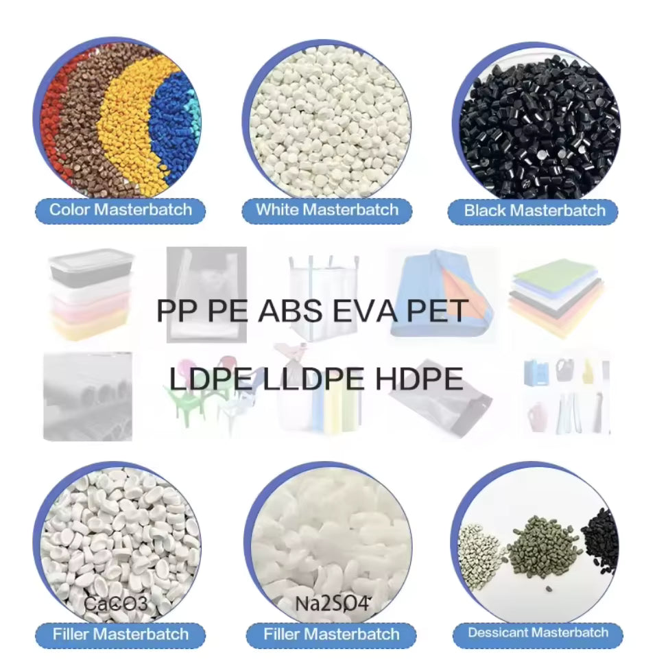 Plastic Raw Materials Virgin Color Masterbatch Manufacturer Granulated Black Resin Pellets for Injection Molding High Impact
