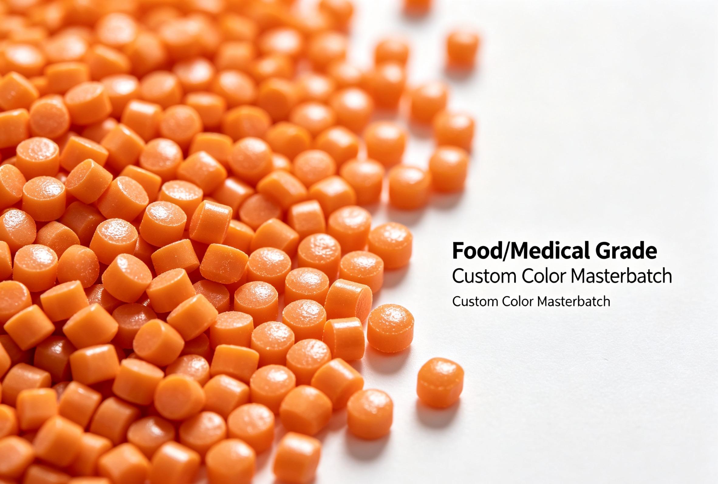 Custom Food Contact Grade Color Masterbatch FDA Approved Customized Colorant for Food Packaging